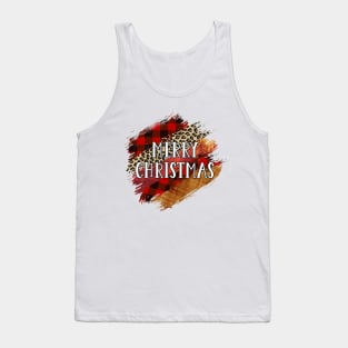 Merry Christmas. Brush Strokes Tank Top